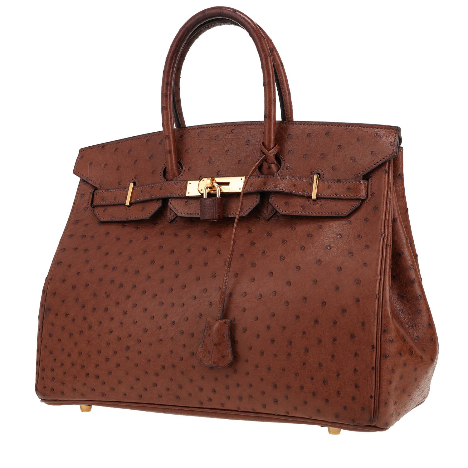 Hermès Birkin 35 Autruche Marron 2003 Occasion Hermès Birkin 35 Autruche Marron 2003 Occasion