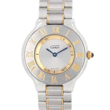Orologio Cartier Must 21 in oro e acciaio Ref: Cartier - 1330  Circa 1990