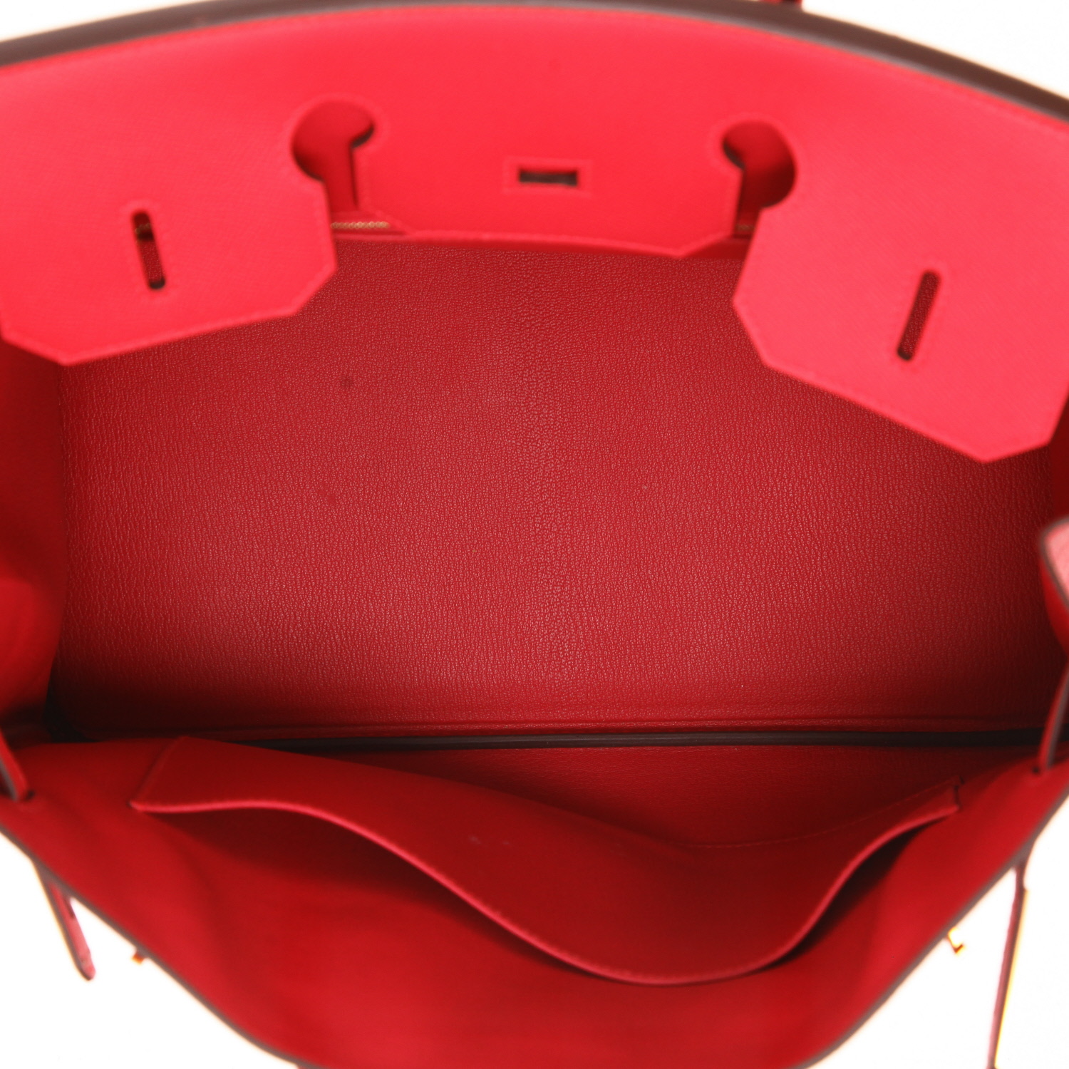Bolso de mano Hermès  Birkin 35 cm en cuero epsom Rose extrême - Detail D3