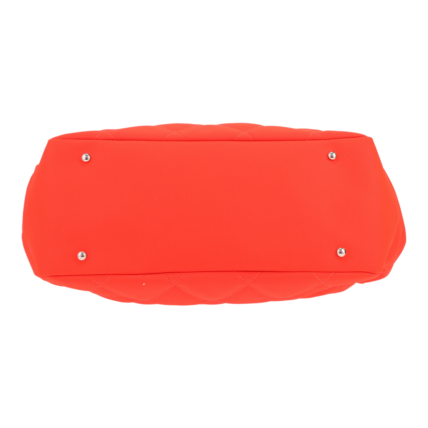 Bolso Chanel Paris-Biarritz de lona acolchada naranja - Detail D1