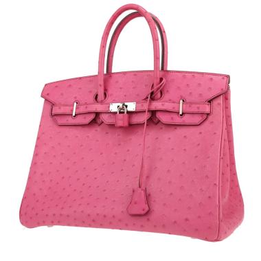 Hermès  Birkin 35 cm handbag  in pink ostrich leather