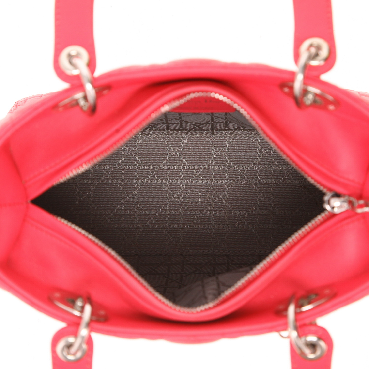 Borsa Dior  Lady Dior in pelle cannage rosa - Detail D3