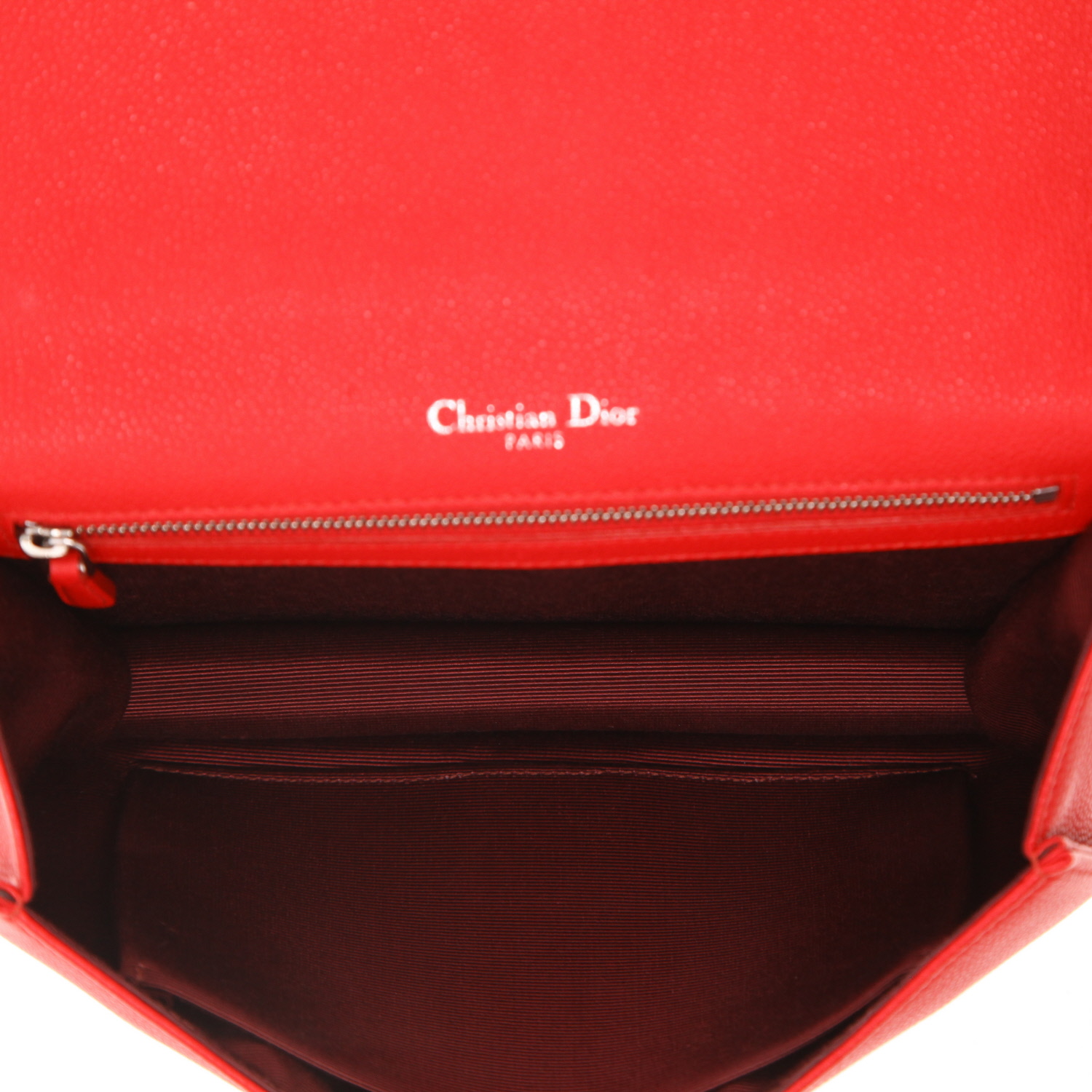 Sac à main Dior  Diorama en cuir rouge - Detail D3