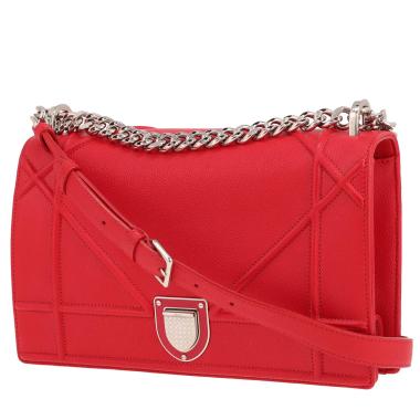Borsa Dior  Diorama in pelle rossa