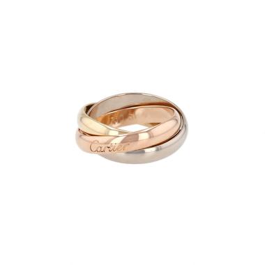 Anillo Cartier Trinity, modelo mediano, en tres tonos de oro