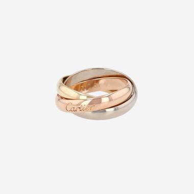 Cartier Trinity ring medium model in three-tone gold, size 51