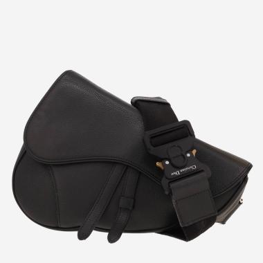 Dior  Saddle shoulder bag  in black leather