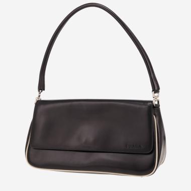 Sac à main Prada   en cuir glacé noir