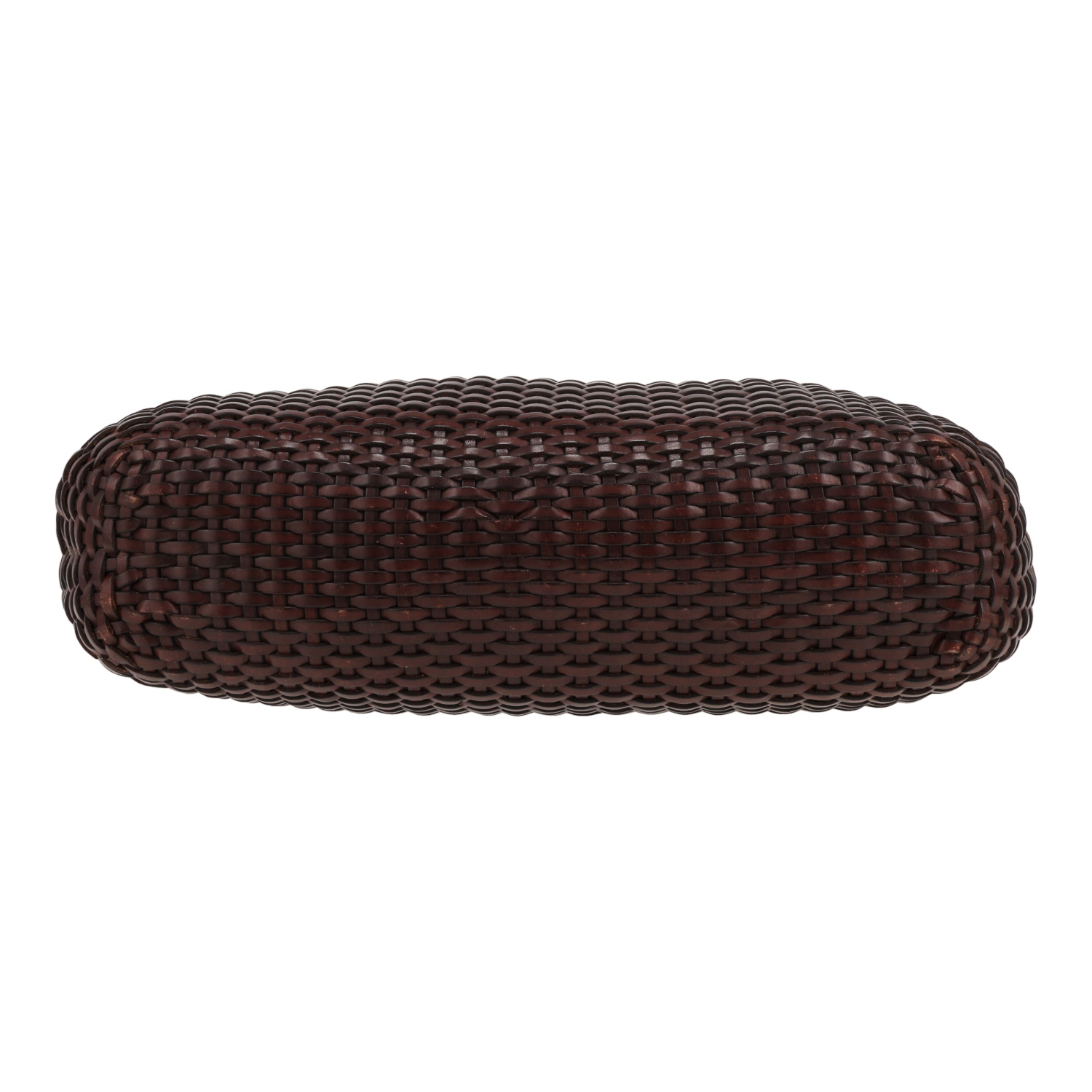 Gucci   handbag  in brown braided leather  and bamboo - Detail D1