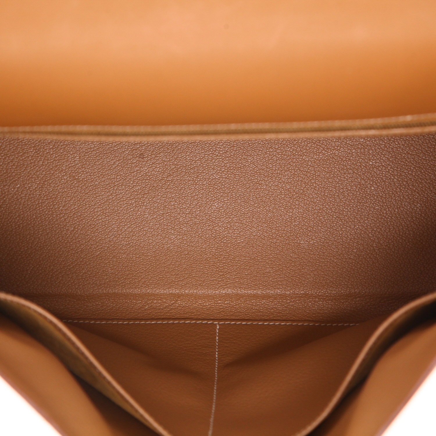 Hermès  Kelly 35 cm handbag  in natural Chamonix  leather - Detail D3