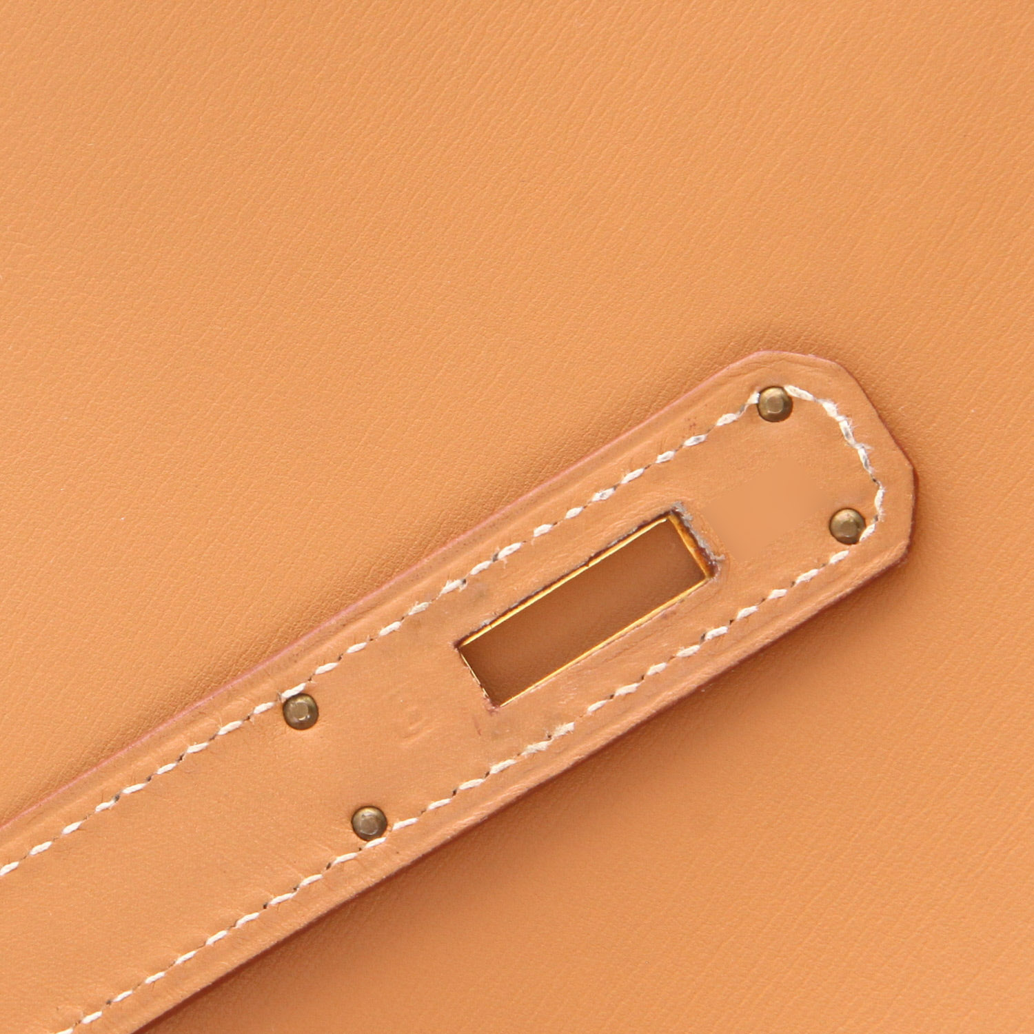 Hermès  Kelly 35 cm handbag  in natural Chamonix  leather - Detail D4