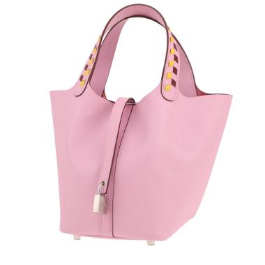 Bolso de mano Hermès  Picotin 18 cm en cuero epsom Mauve Sylvestre