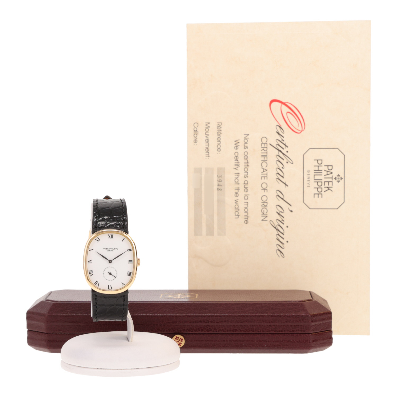 Montre Patek Philippe Ellipse en or jaune Ref: Patek Philippe - 3948  Vers 1989 - Detail D2