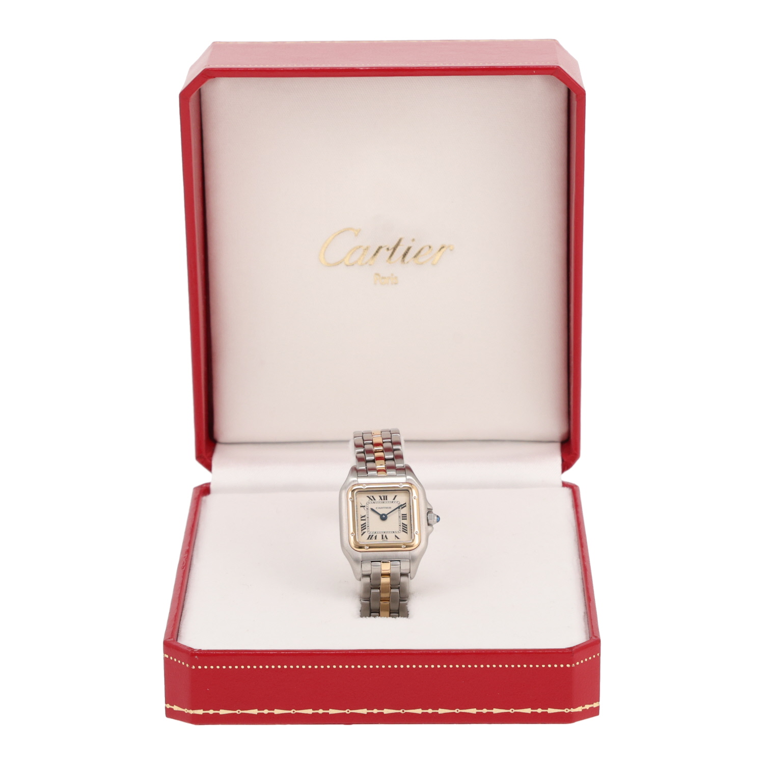 Orologio Cartier Panthère, modello piccolo, in oro e acciaio, Rif.: Cartier - 1120, intorno al 1990