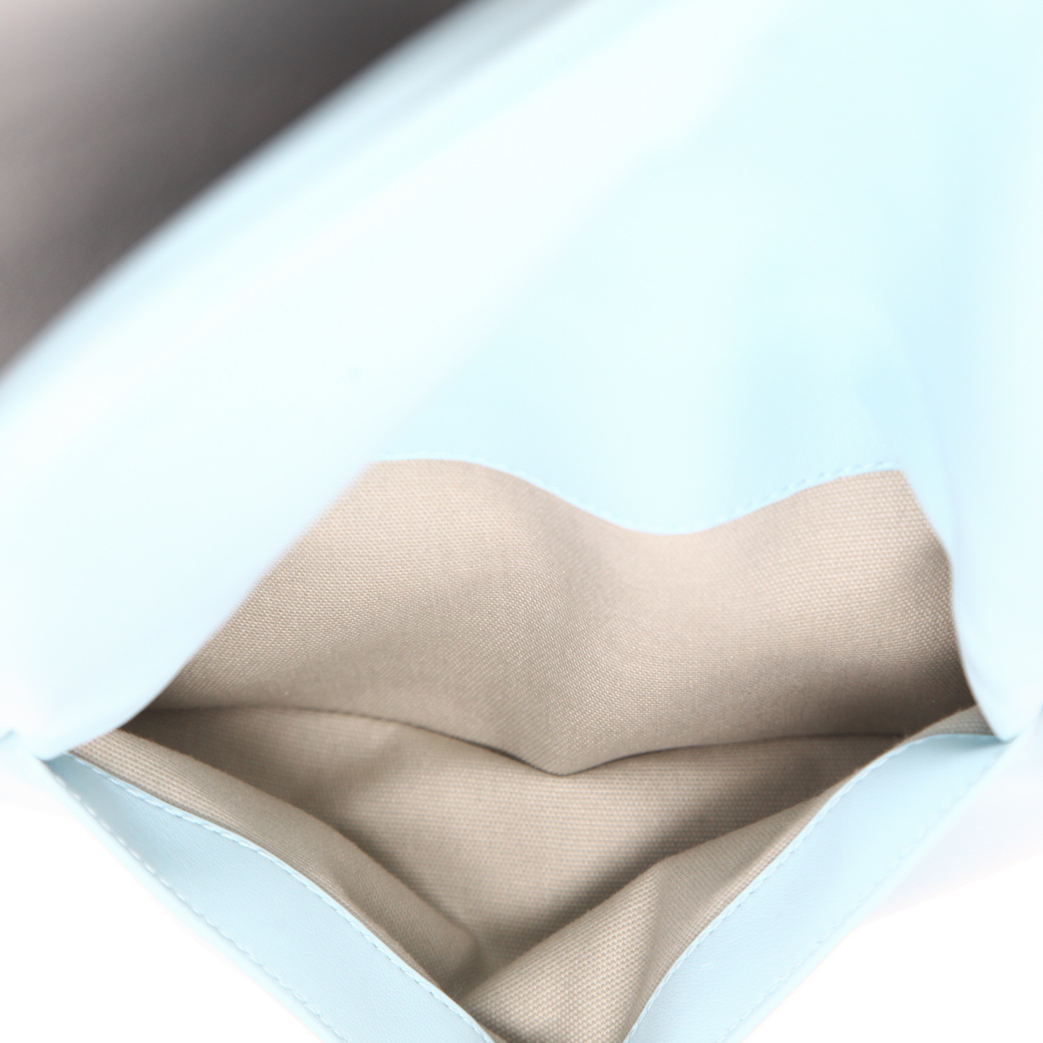Bolso bandolera de Bottega Veneta en piel intrecciato gris y azul - Detail D3