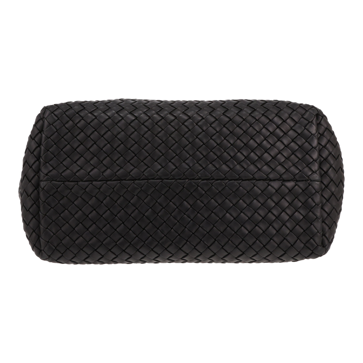 Borsa shopping Bottega Veneta, modello Cabat medio, in pelle intrecciata nera - Detail D1