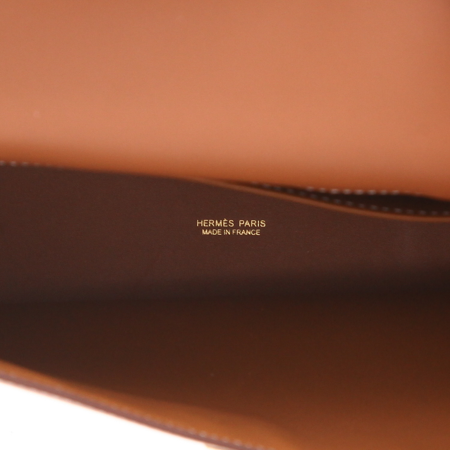 Borsa a tracolla Hermès Kelly Danse in pelle Swift dorata - Detail D2
