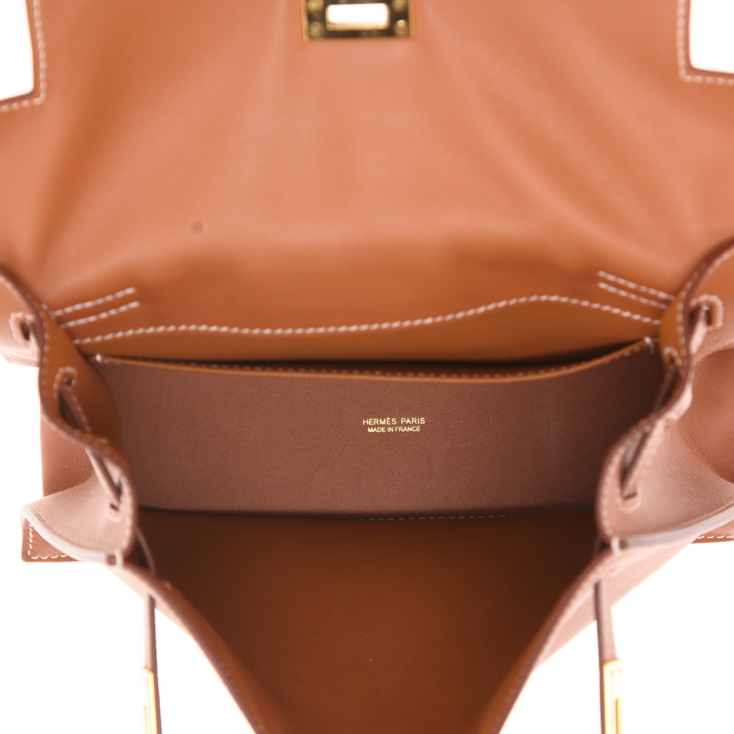 Hermès Kelly Danse shoulder bag in Swift gold leather - Detail D3