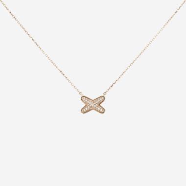Chaumet Jeux de Liens necklace in pink gold and diamonds