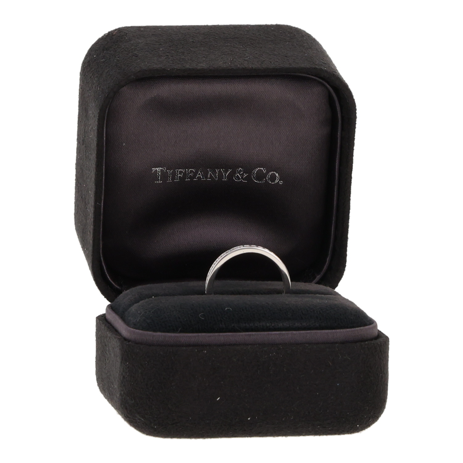 Alliance Tiffany & Co Setting en platine et diamants - Detail D2