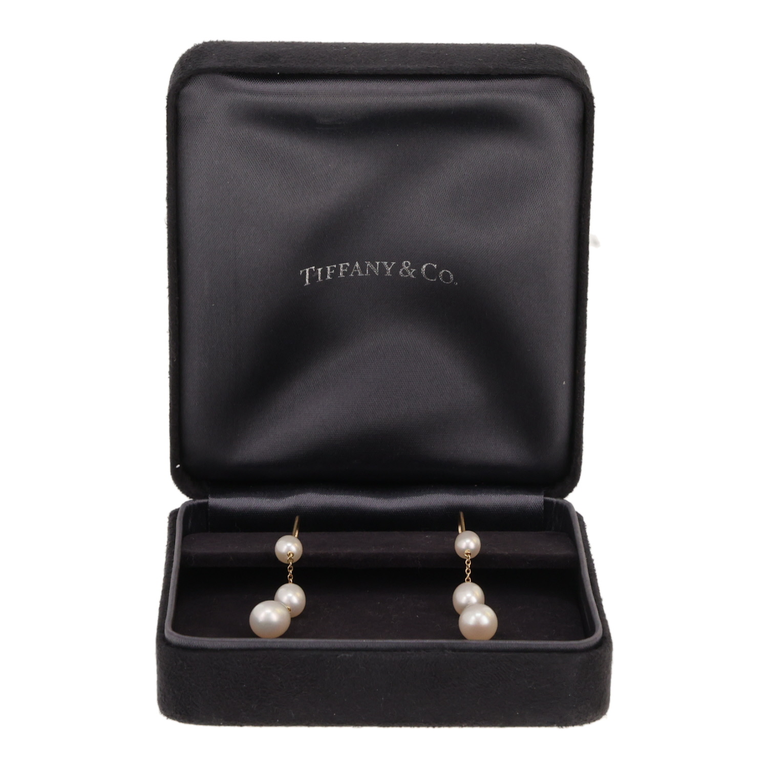 Par de pendientes de Tiffany & Co Elsa Peretti en oro amarillo y perlas de cultivo - Detail D2