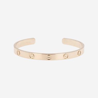 Bracelet Cartier Love ouvert en or rose