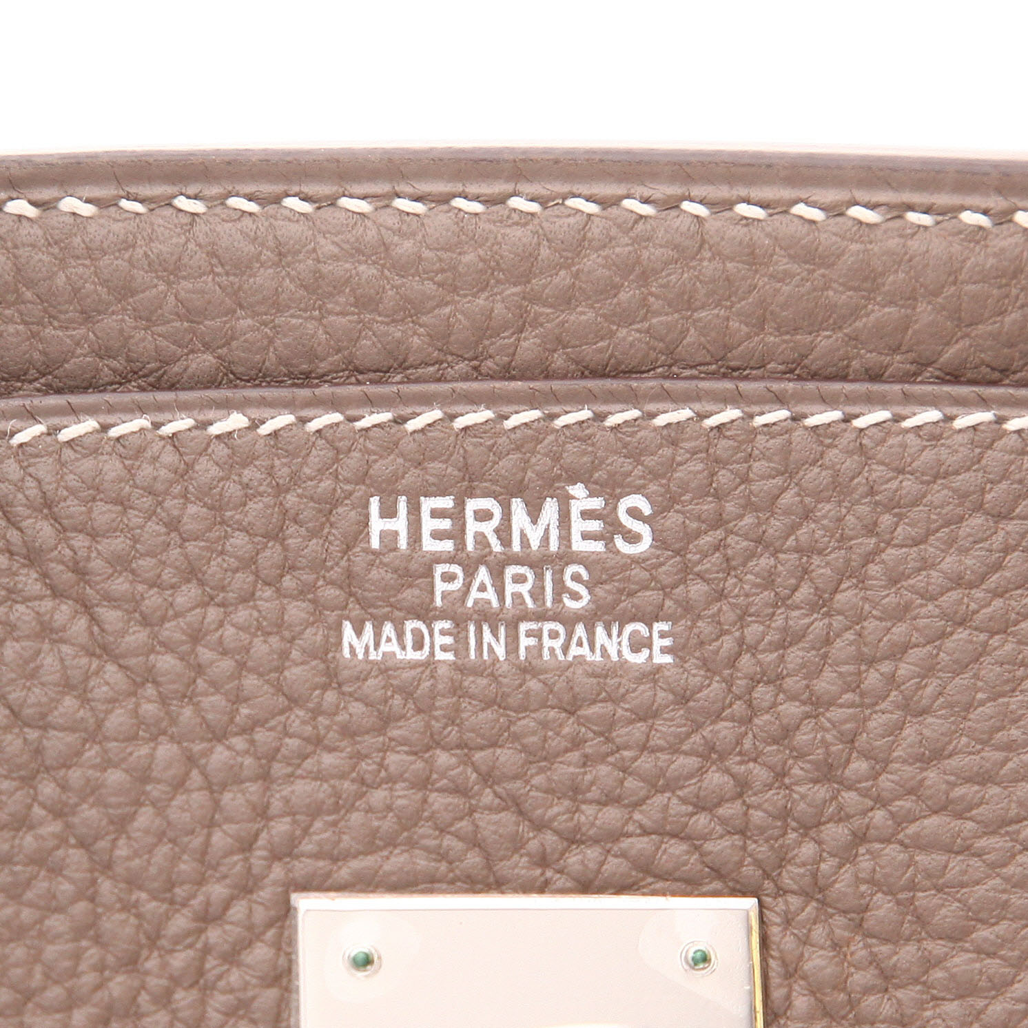 Sac à main Hermès  Birkin 35 cm en cuir togo étoupe - Detail D2