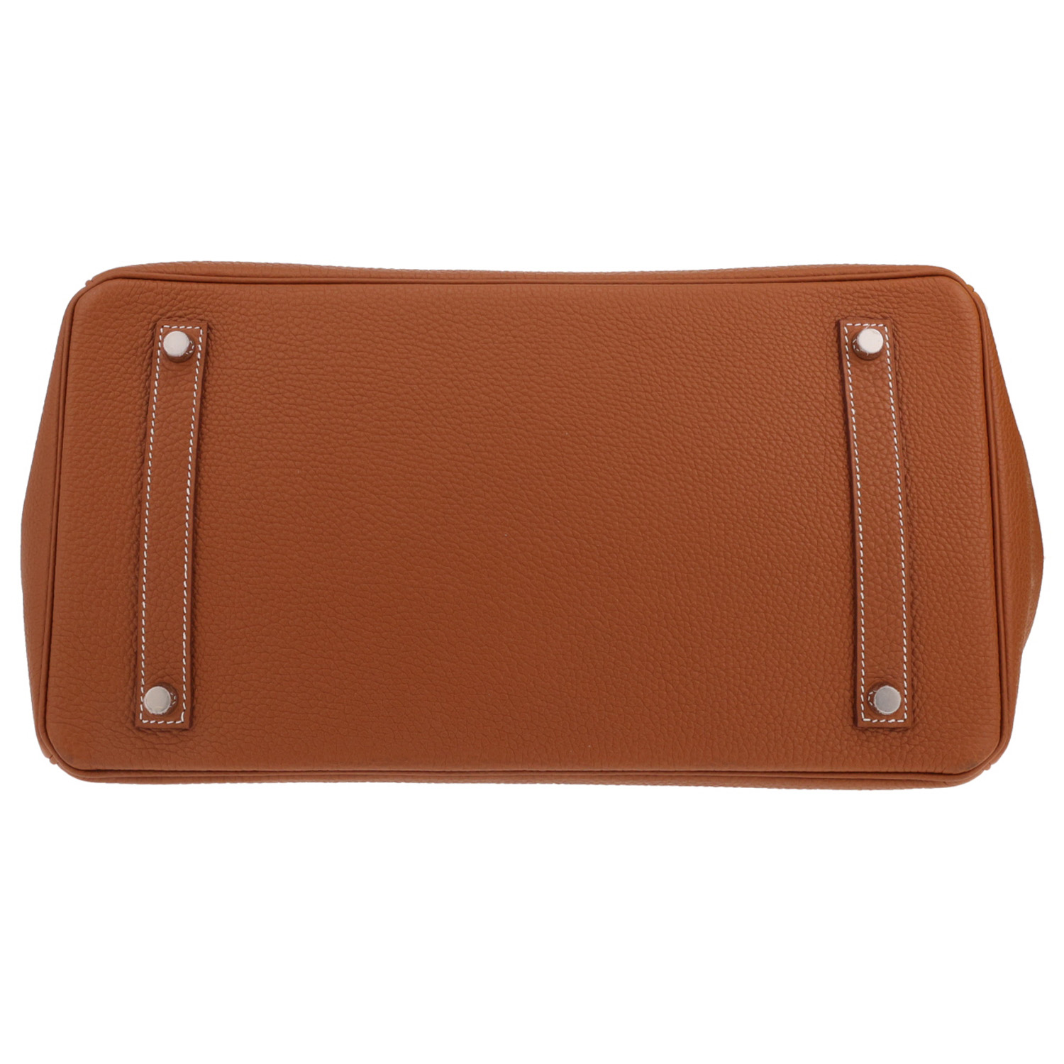 Hermès Birkin handbag, 35 cm, in gold Togo leather - Detail D1