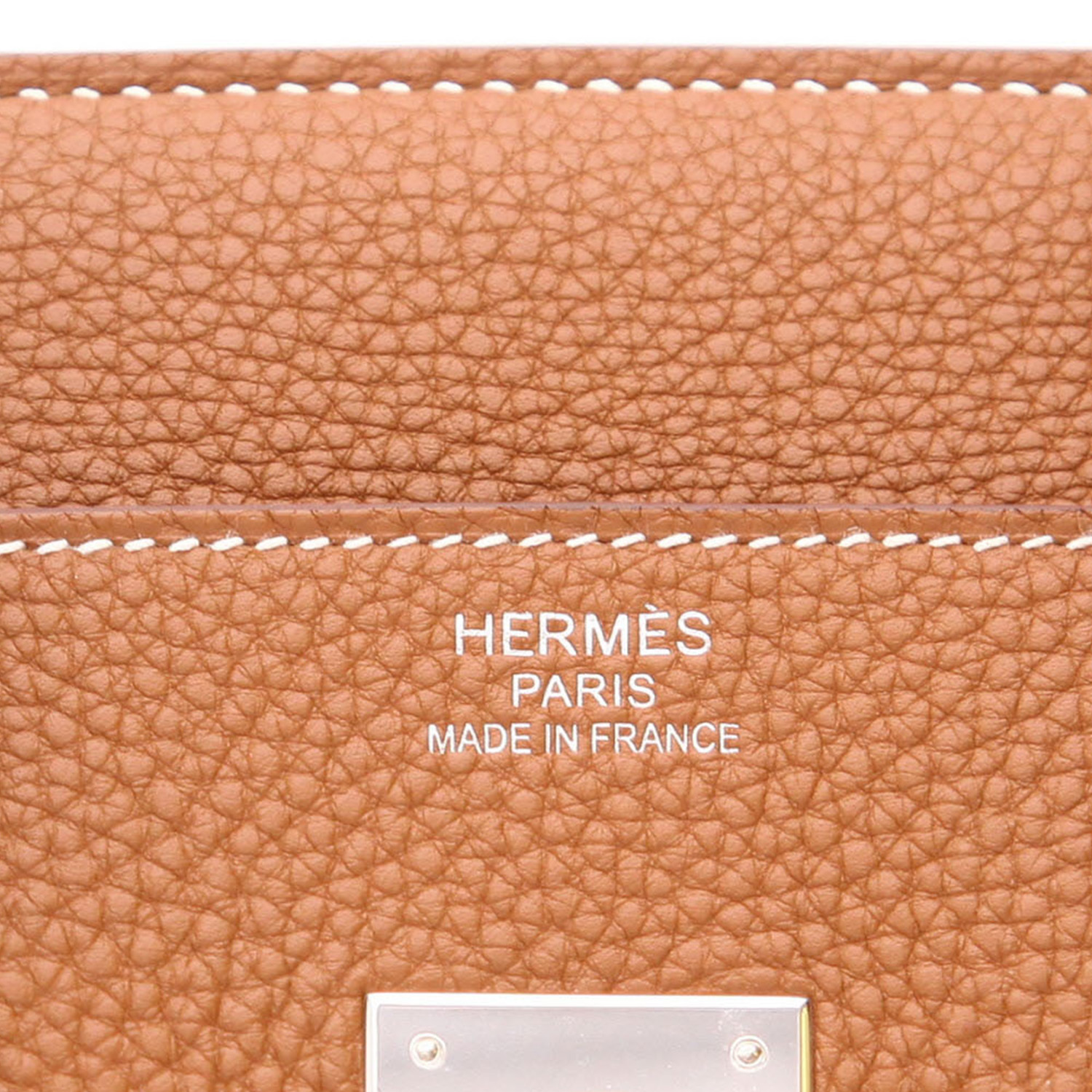 Bolso Hermès Birkin de 35 cm en piel Togo dorada - Detail D2