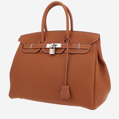 Borsa Hermès Birkin da 35 cm in pelle Togo dorata