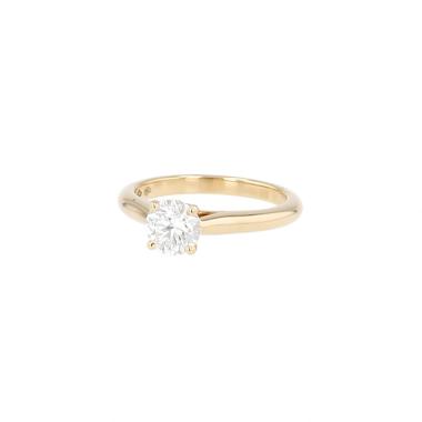 Anello solitario Cartier 1895 in oro giallo e diamante