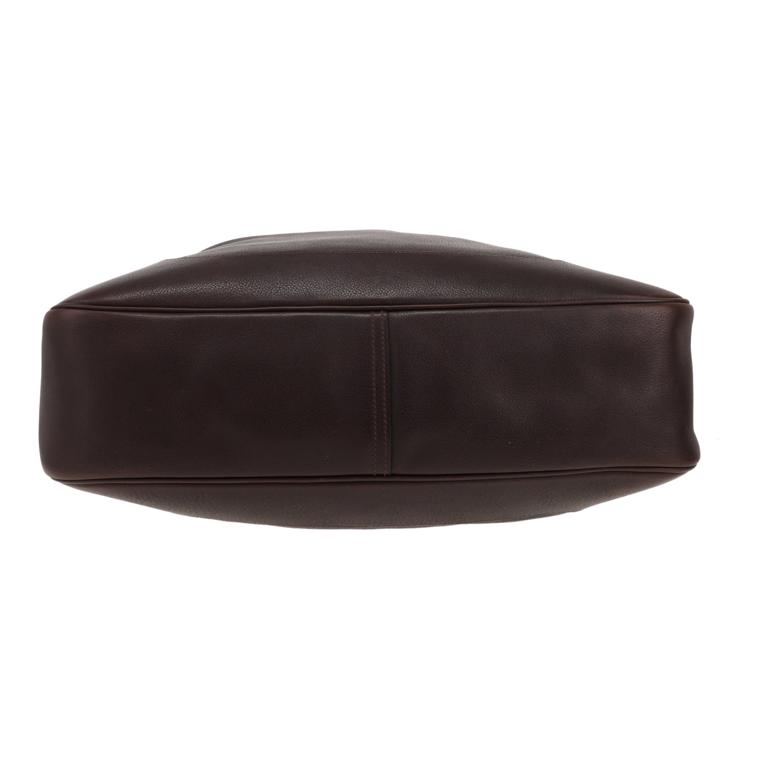 Borsa da spalla o a mano Hermès  Trim in pelle Evergrain marrone - Detail D1