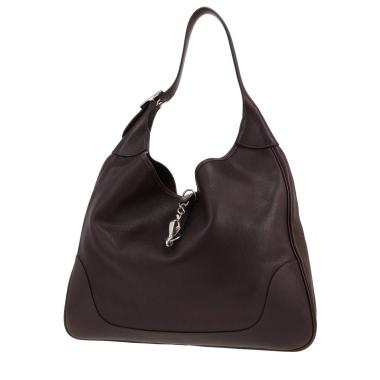 Borsa da spalla o a mano Hermès  Trim in pelle Evergrain marrone