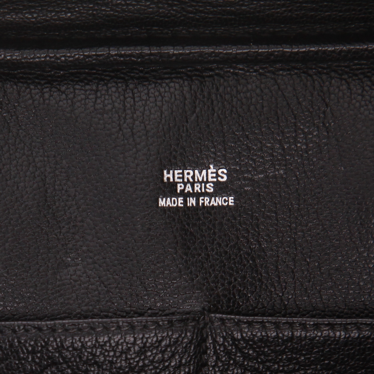 Bolso de mano Hermès  Plume en cuero box negro - Detail D2