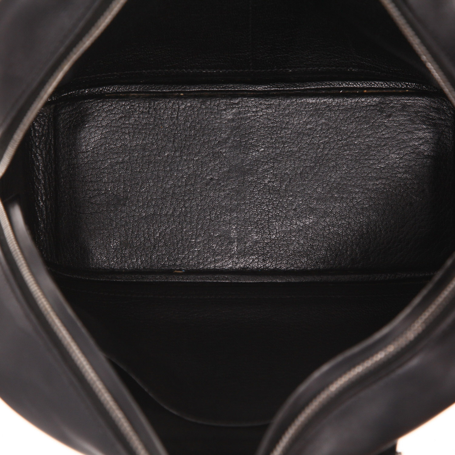 Sac à main Hermès  Plume en cuir box noir - Detail D3