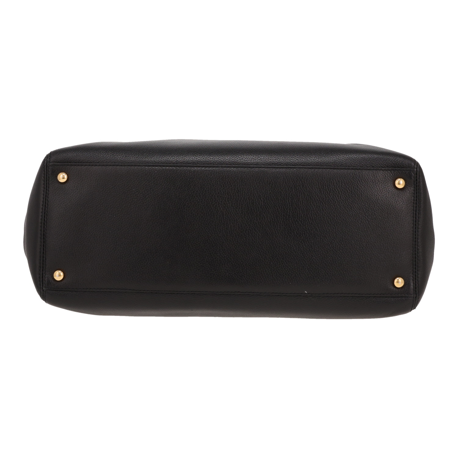 Bolso de mano Chanel  Neo Executive en cuero granulado negro - Detail D1