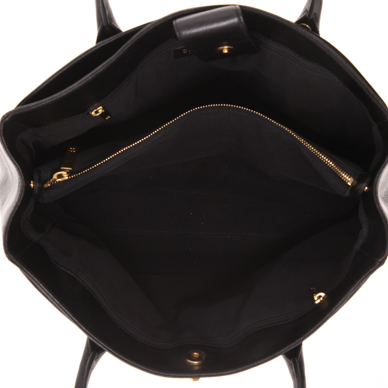 Chanel  Neo Executive handbag  in black grained leather - Detail D3