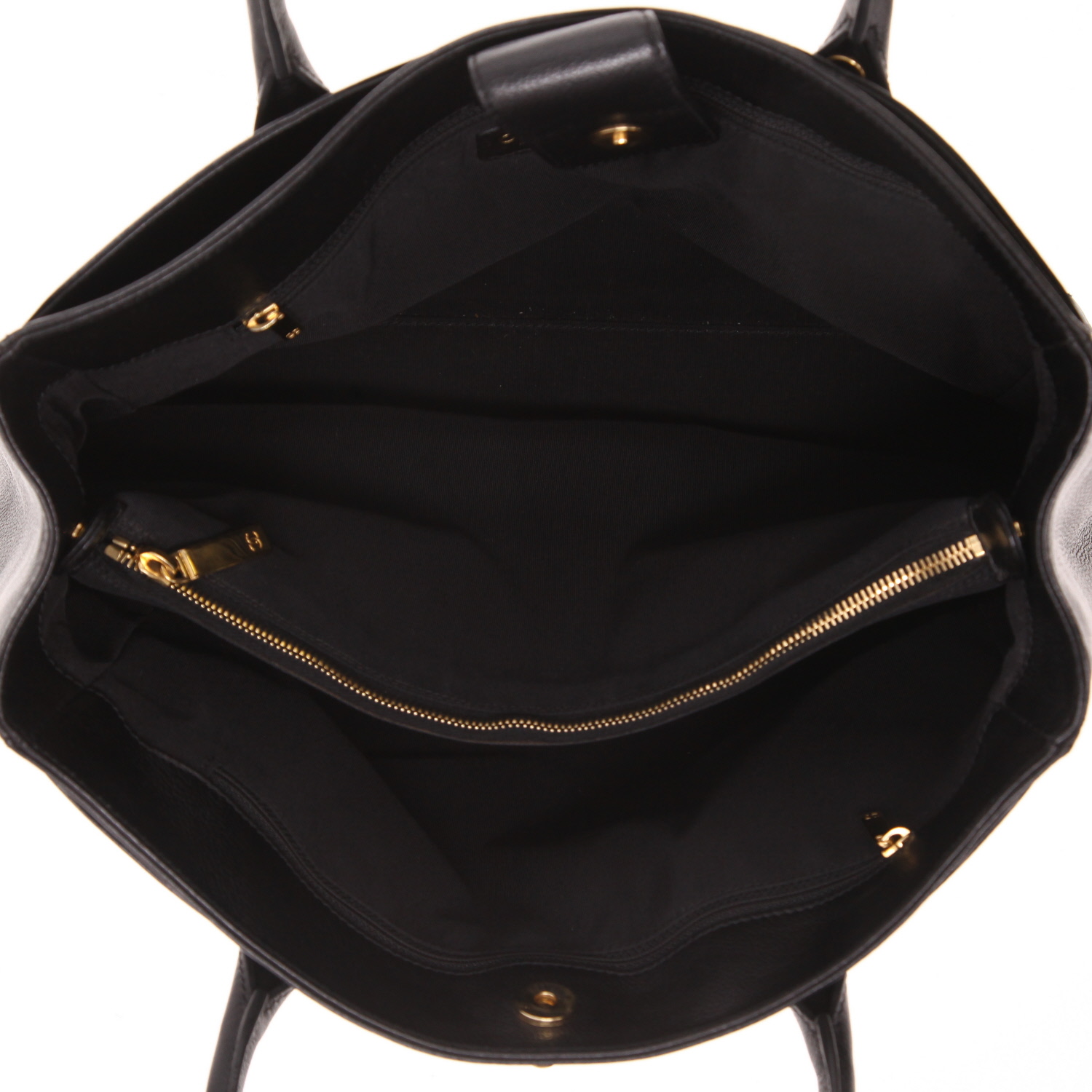 Bolso de mano Chanel  Neo Executive en cuero granulado negro - Detail D4