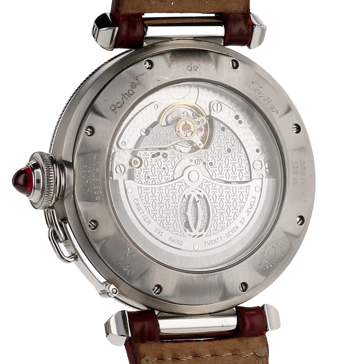 Orologio Cartier Pasha Grille in acciaio Ref: Cartier - W3102255 - Detail D3