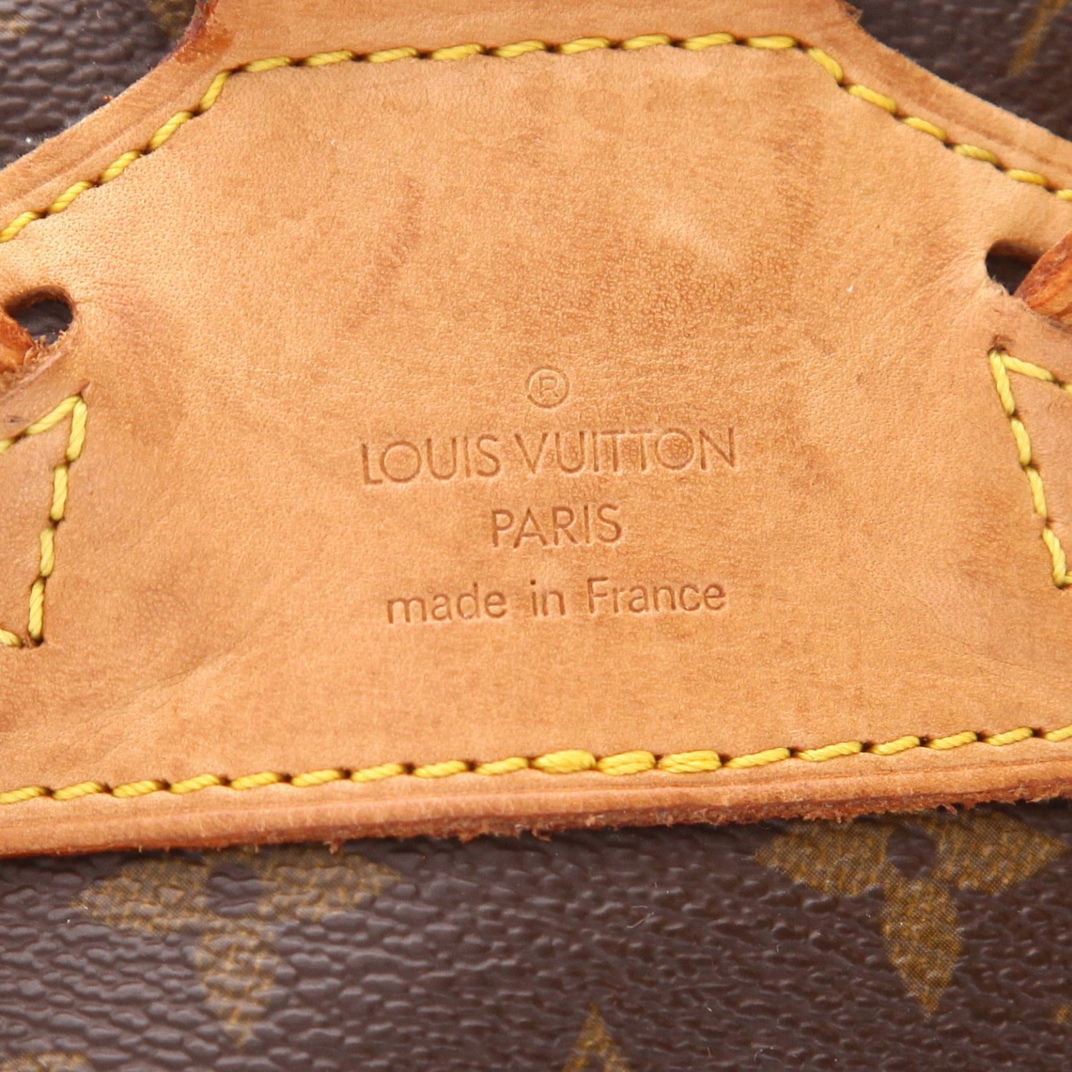 Sac à dos Louis Vuitton  Montsouris Backpack en toile monogram marron et cuir naturel - Detail D2
