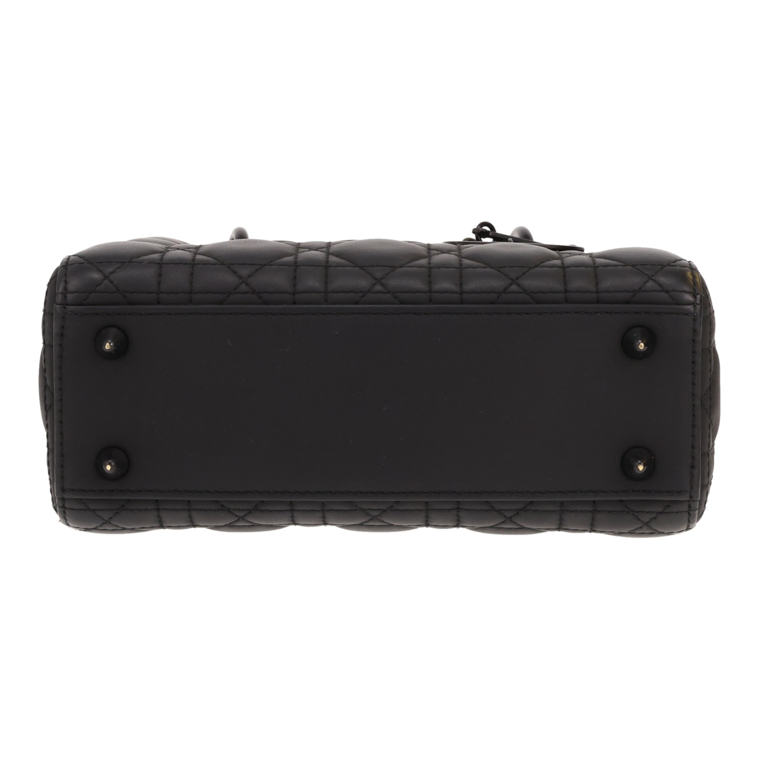 Bolso Dior «My ABCDIOR» de piel de cannage negra - Detail D1