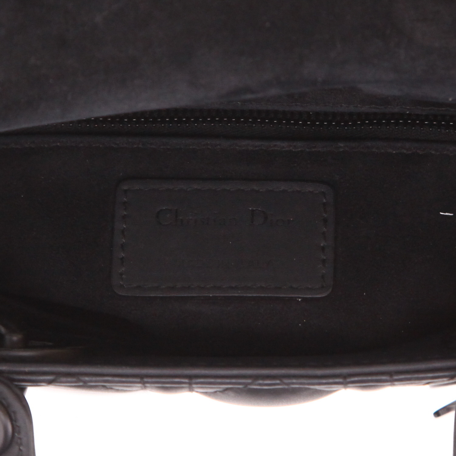 Dior My ABCDIOR handbag in black cannage leather - Detail D2