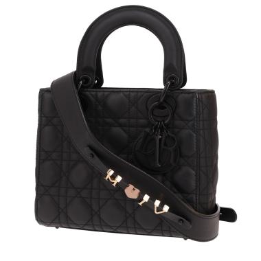 Bolso Dior «My ABCDIOR» de piel de cannage negra