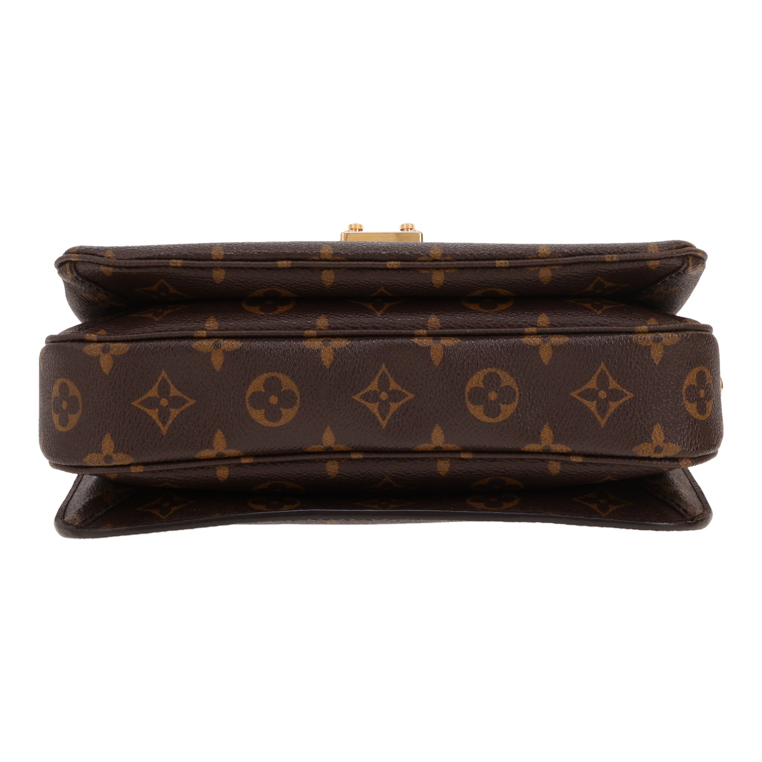 Borsa a tracolla Louis Vuitton  Metis in tela monogram marrone e pelle naturale - Detail D1