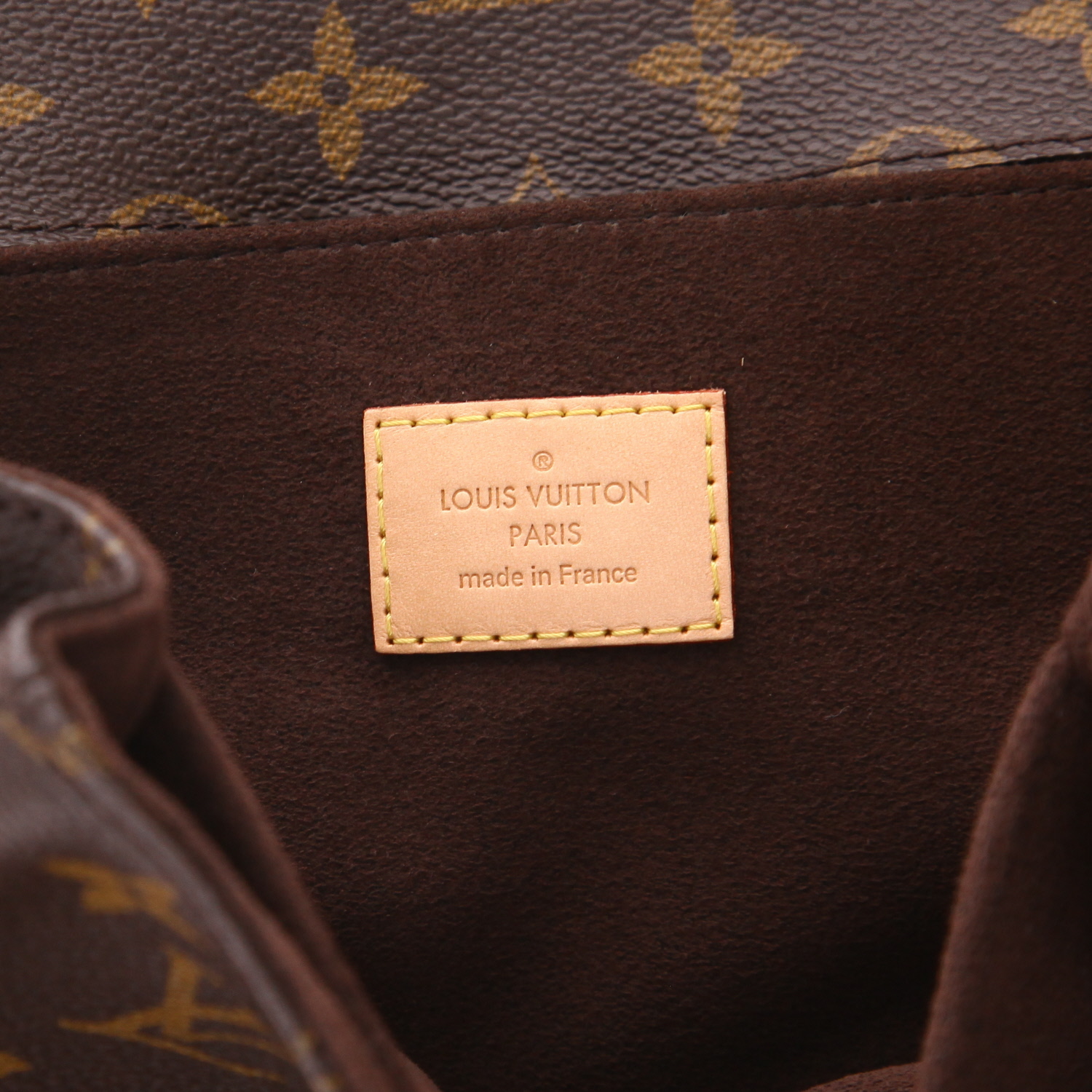 Sac bandoulière Louis Vuitton  Metis en toile monogram marron et cuir naturel - Detail D2