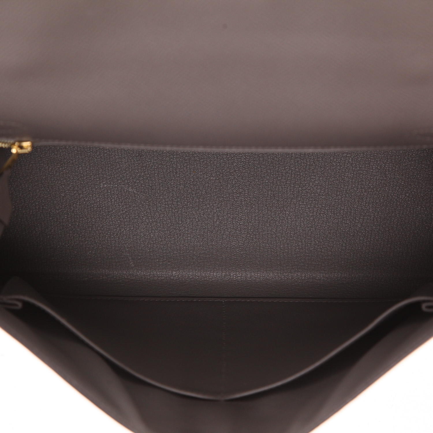 Sac à main Hermès  Kelly 32 cm en cuir epsom Gris Meyer - Detail D3