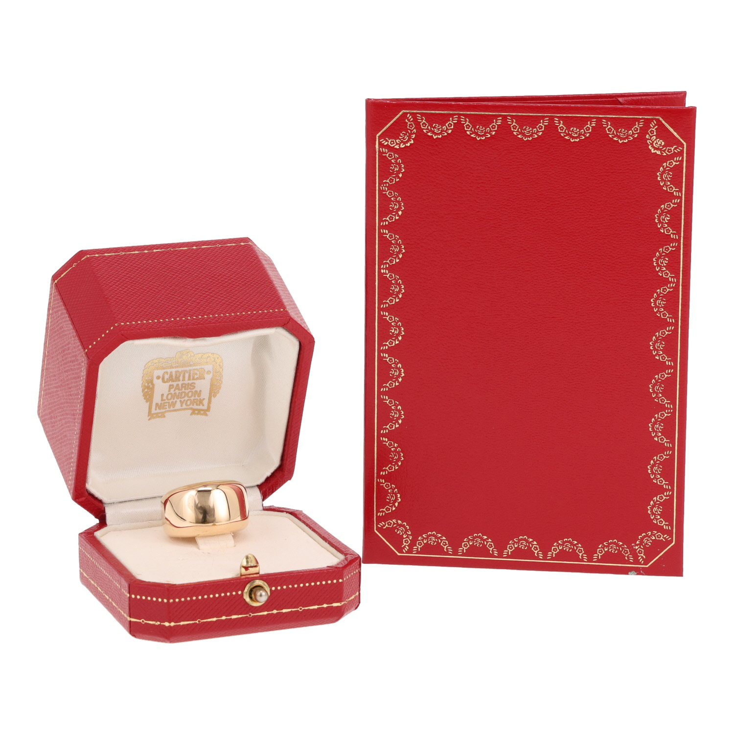 Cartier Nouvelle Vague ring in yellow gold - Detail D2