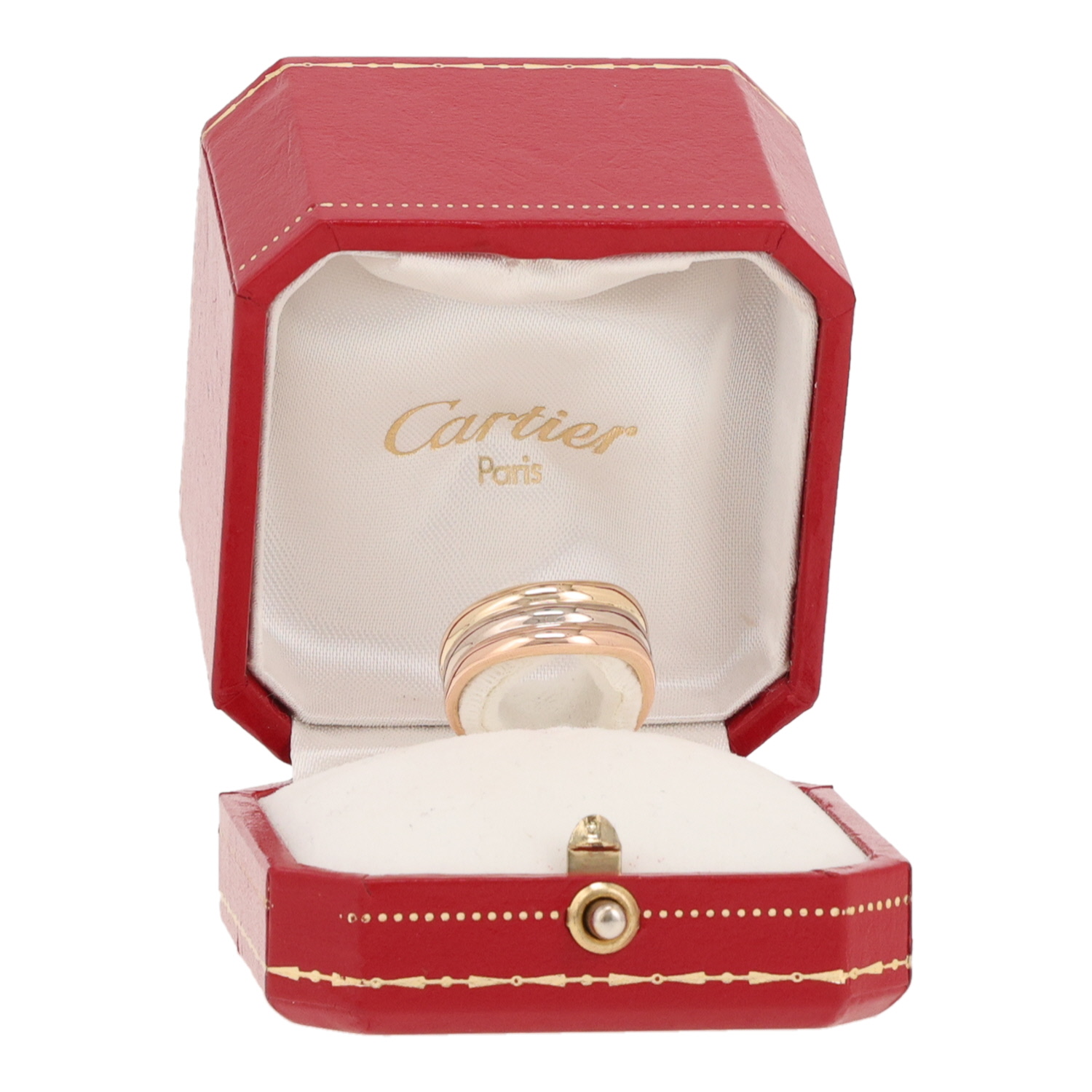 Anillo Cartier Trois Ors en tres tonos de oro - Detail D2