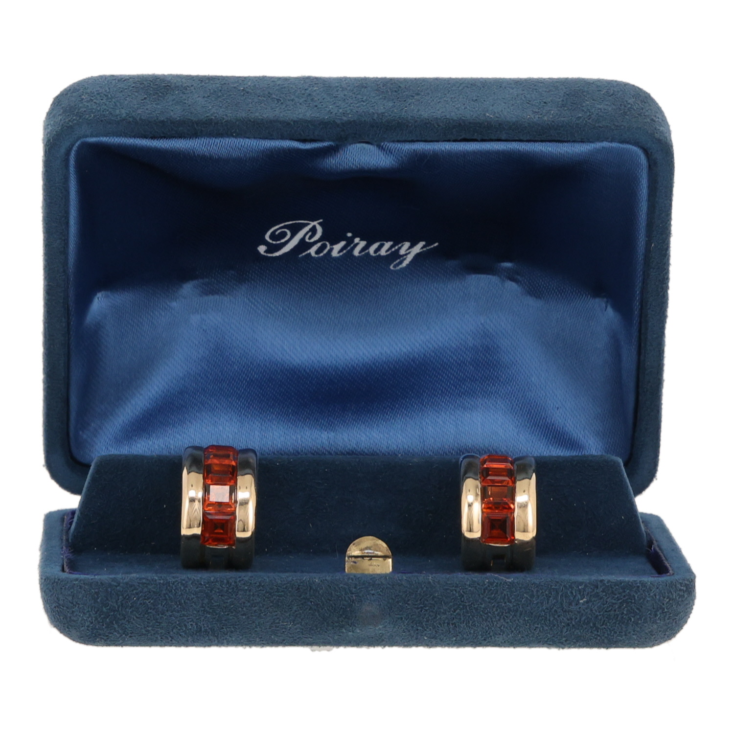 A pair of Poiray earrings in yellow gold and citrine - Detail D2