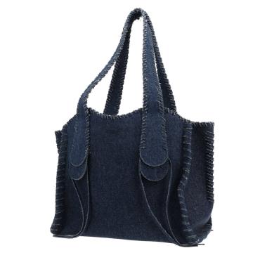 Bolso de mano Chloé  Mony en lona denim azul